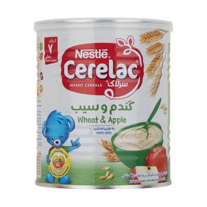 غذای کودک گندم و سیب سرلاک - 400 گرم