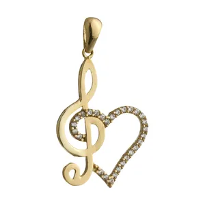 آویز گردنبند طلا 18 عیار زنانه میو گلد مدل N1073