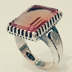 انگشتر نقره مردانه مدل سنگ الکساندریت کد P870