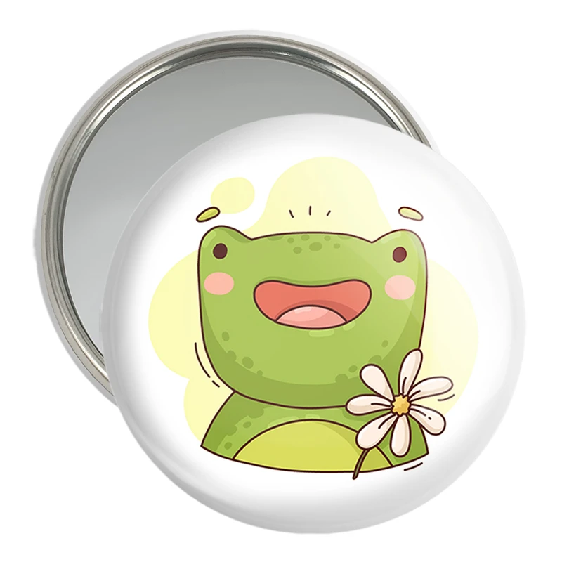 آینه جیبی خندالو مدل قورباغه حیوانات بامزه کد 37176