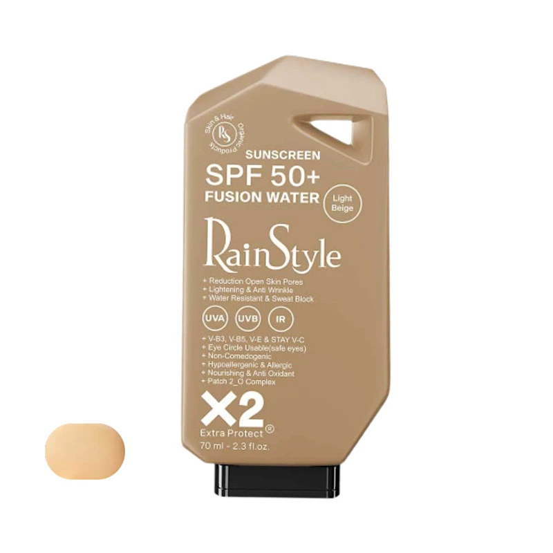 کرم ضد آفتاب رنگی رین استایل SPF 50 مدل فیوژن واتر ‌مناسب انواع پوست حجم 70 میلی‌ لیتر