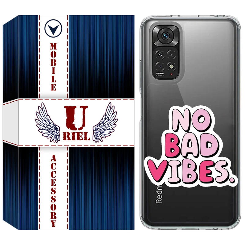 کاور یوریل مدل Clear کد 92 طرح انرژی مثبت مناسب برای گوشی موبایل شیائومی Redmi Note 11 4G / Note 11S