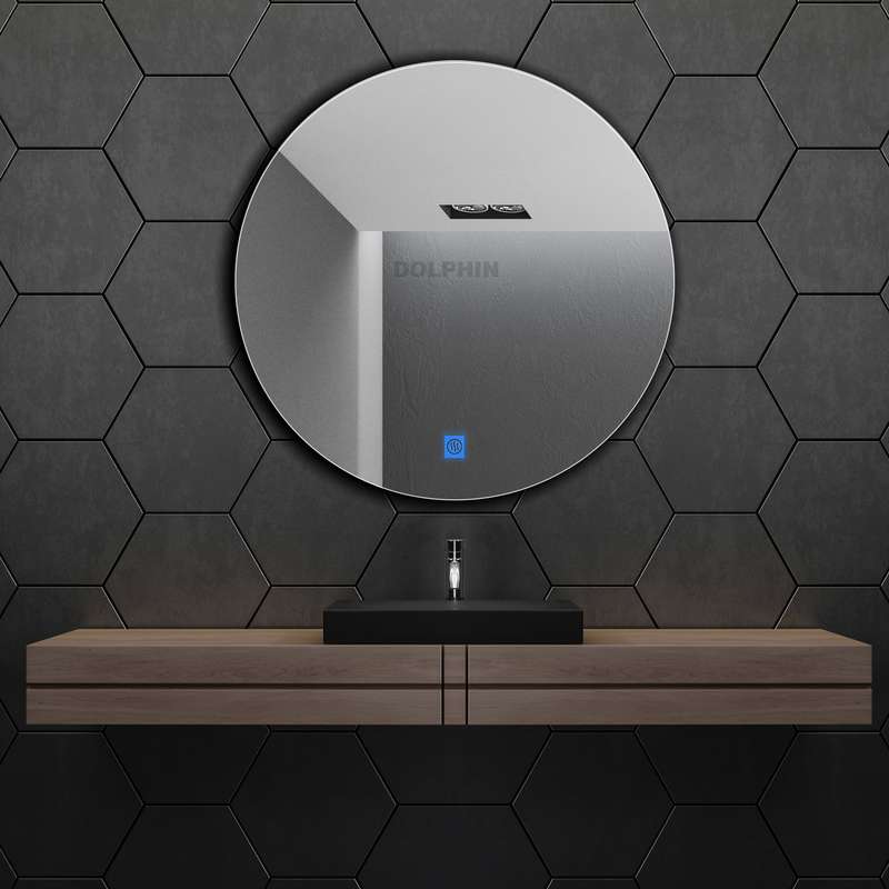 آینه سرویس بهداشتی  دلفین مدل ضدبخار کد HT-Q-70