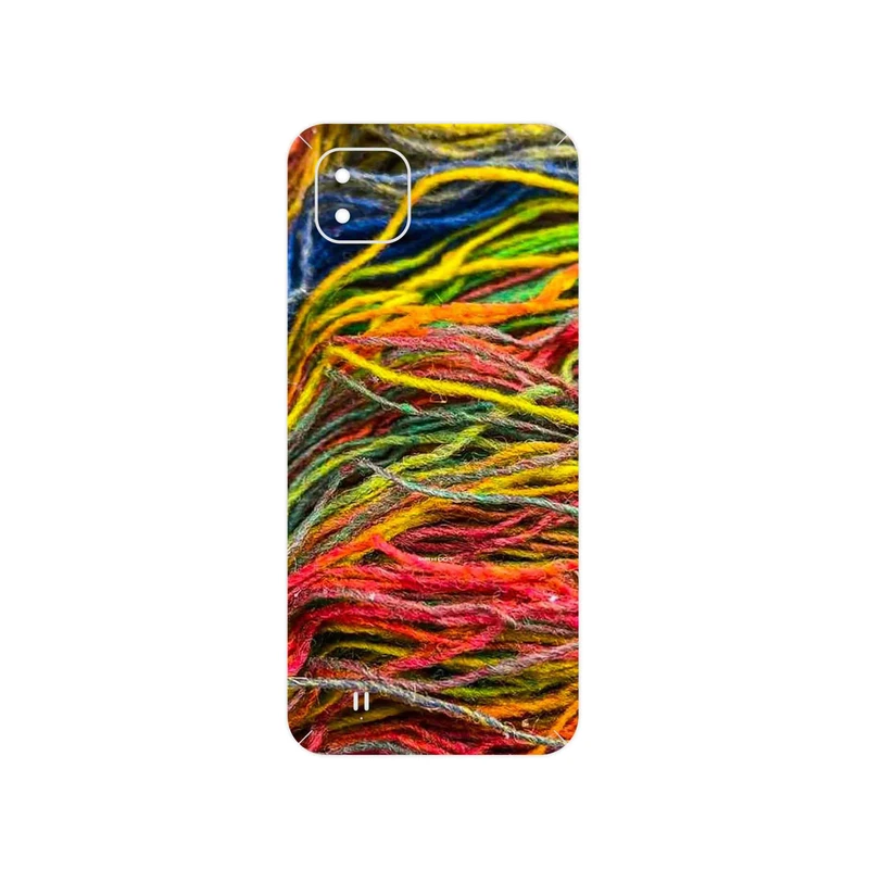 برچسب پوششی ماهوت مدل Fabric Texture 9 مناسب برای گوشی موبایل ریلمی C11 2021