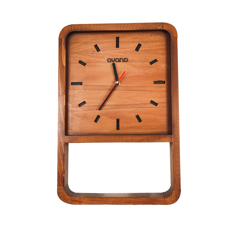 ساعت دیواری چوبی آوند مدل بیتا