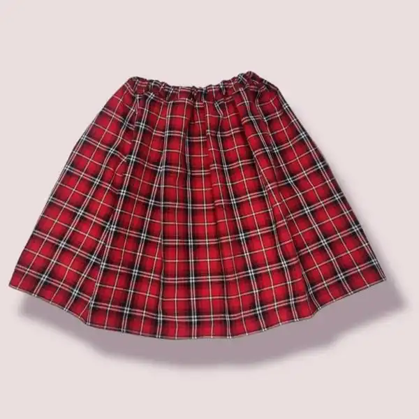 دامن زنانه مدل چهارخونه کوتاه 30