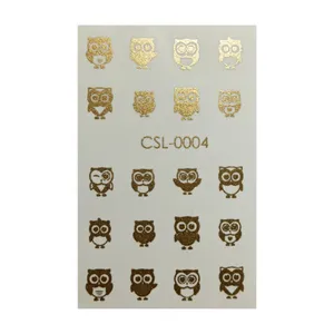 لنز ناخن مدل جغد کد 4