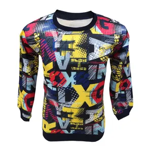 سویشرت پسرانه مدل رنگین کمان حروف انگلیسی کد 46