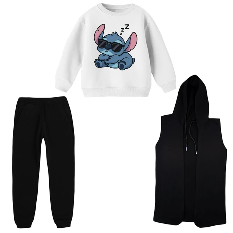 ست 3 تکه لباس راحتی بچگانه مدل استیچ کد 6