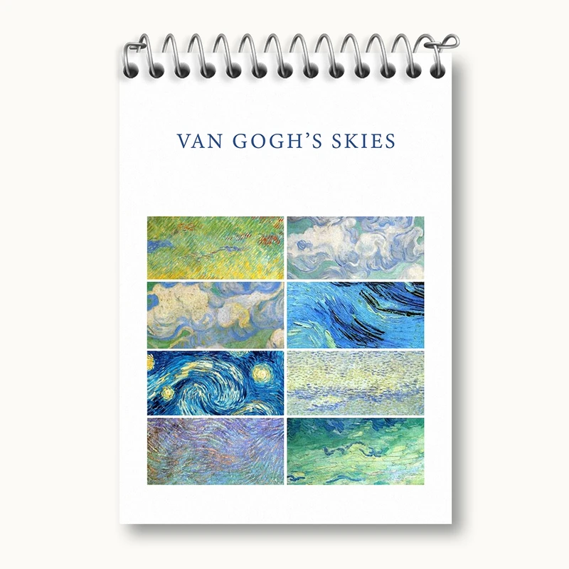 دفتر یادداشت 50 برگ خندالو مدل آسمان های ونسان ونگوگ کد N1703