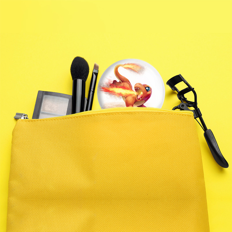 آینه جیبی خندالو مدل هیتوکاگه انیمه پوکمون  کد 17355