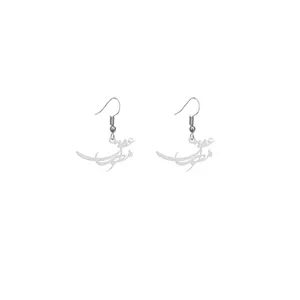 گوشواره نقره زنانه هایکا طرح مطرب عشق مدل n.ha397