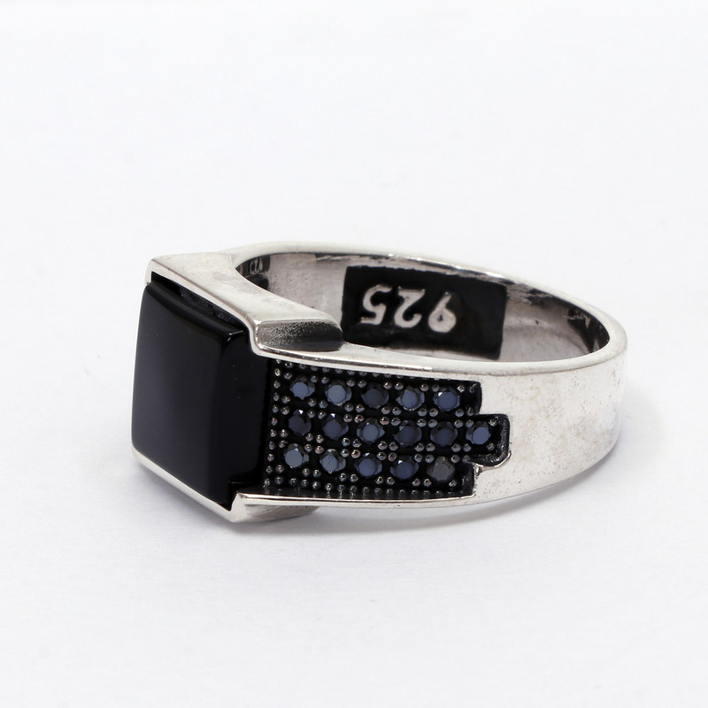 انگشتر نقره مردانه مدل GTA-473