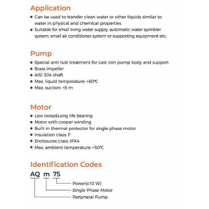 پمپ لئو مدل AQm 60