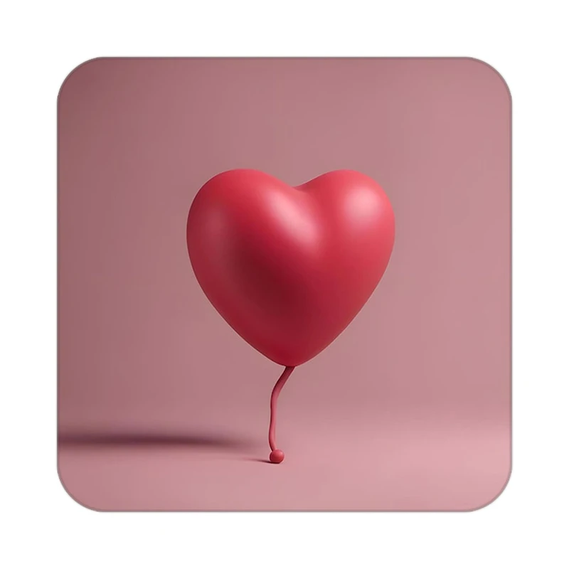 زیر لیوانی کاکتی طرح عاشقانه مدل mp39858