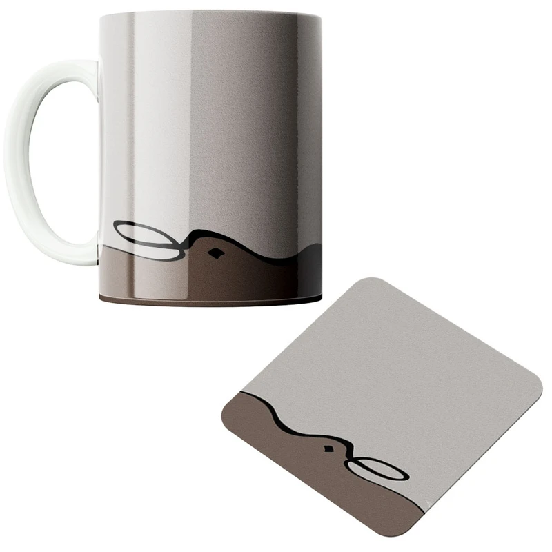 ماگ پادآفرین مدل صبر کد 504 به همراه زیر لیوانی 