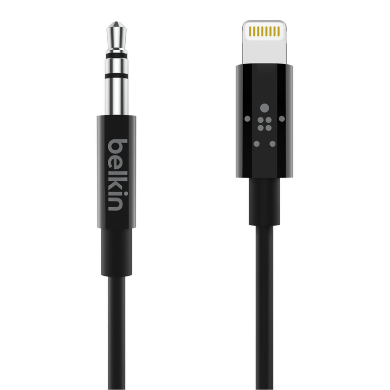 کابل تبدیل لایتنینگ به AUX بلکین مدل AV10172bt03-BLK  طول 0.90 متر