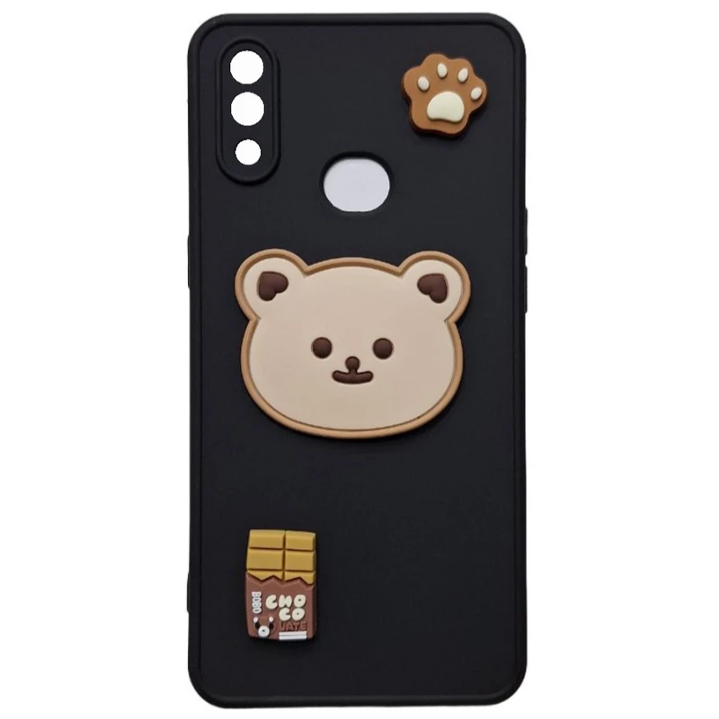 کاور طرح عروسک خرسی مدل A10s مناسب برای گوشی موبایل سامسونگ Galaxy A10s