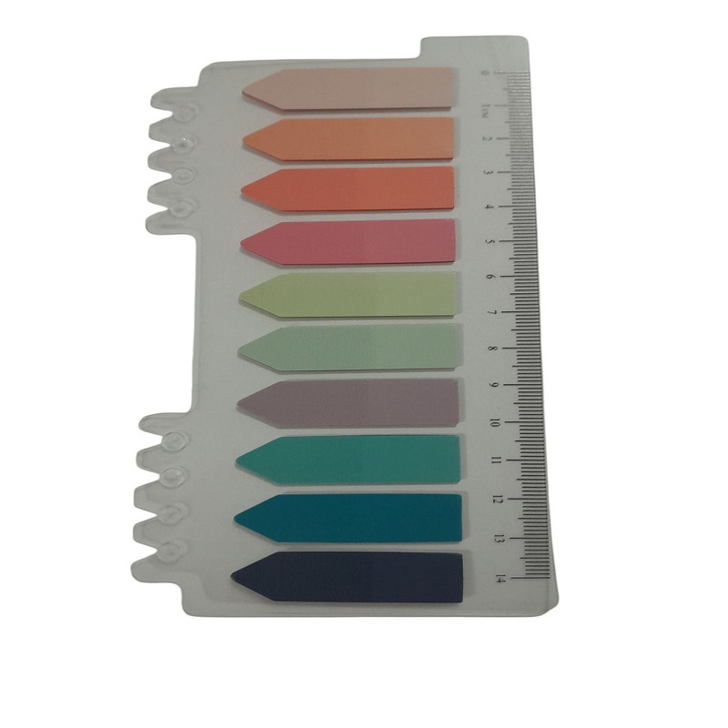 کاغذ یادداشت چسب دار مدل پاستیلی طرح فلش بسته 10 عددی