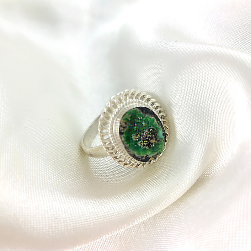 انگشتر نقره زنانه مدل فیروزه نیشابور کد NG3730