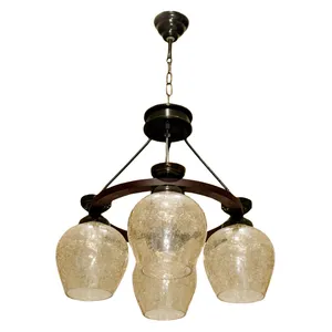 لوستر چهار شعله چشمه نور کد G683/4-BR