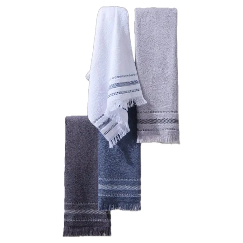 حوله دستی کوتون مانیا مدل Oscuro سایز 90*50 سانتی متر مجموعه ۴ عددی