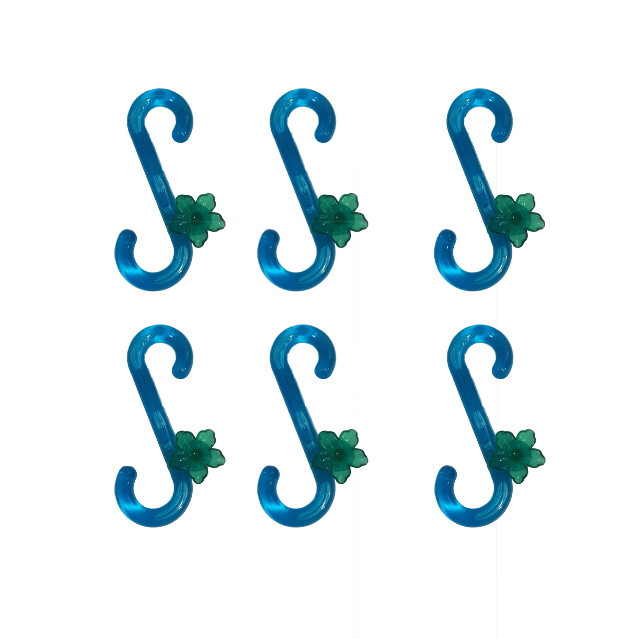 آویز لیوان مدل Flower کد 810 بسته 6 عددی