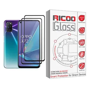 Ricoo Ricoo Glass MIX002 Screen Protector For Oppo A72 Pack Of 2