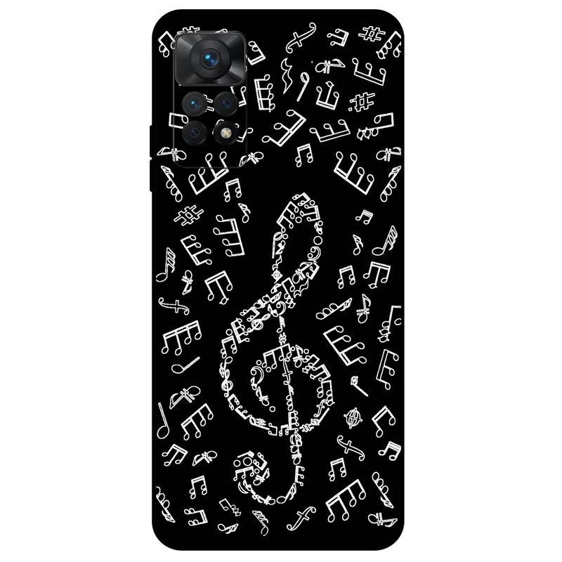 کاور مگافون طرح نوت موسیقی مدل 1370 مناسب برای گوشی موبایل شیائومی Redmi Note 12 Pro 4G  