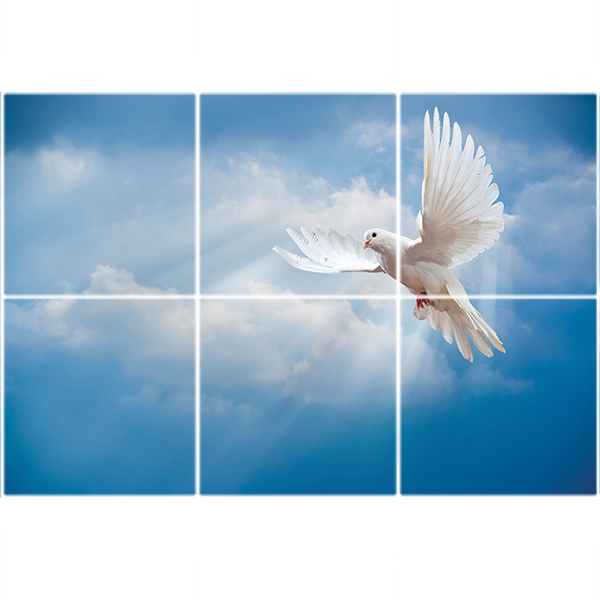 تایل سقفی آسمان مجازی کد ST 7114-6 سایز 60x60 سانتی متر مجموعه 6 عددی