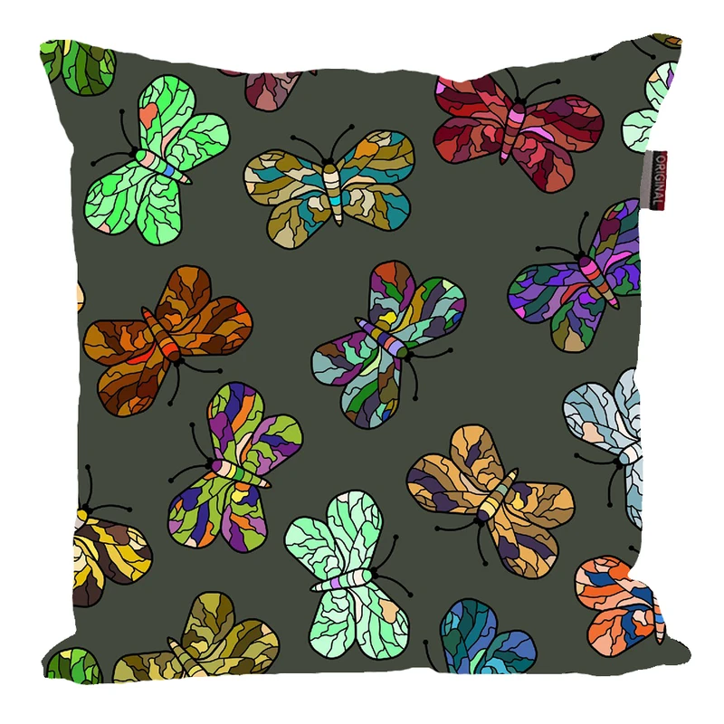 کوسن ناریکو مدل فانتزی طرح پروانه کد 0556