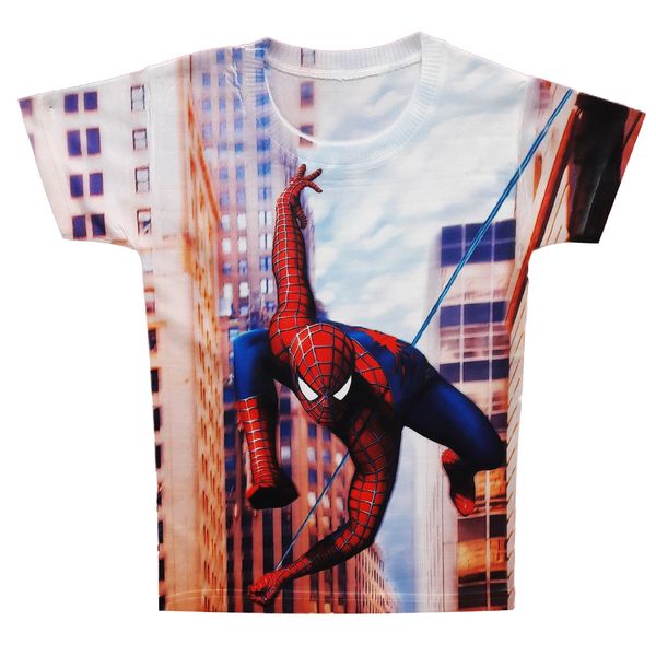 تی شرت پسرانه طرح مرد عنکبوتی کد S70
