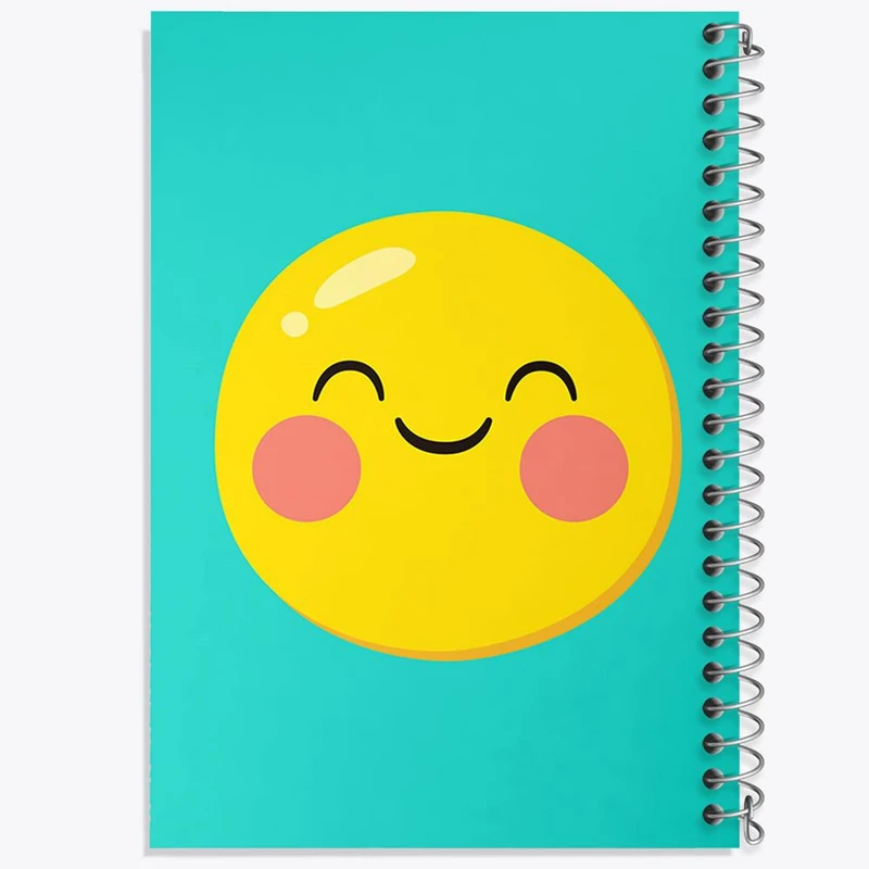 دفتر ژورنال نویسی 50 برگ خندالو مدل نقطه ای طرح ایموجی Emoji کد 3005