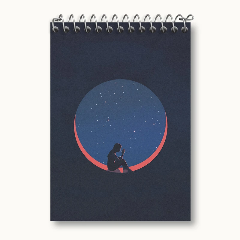 دفتر یادداشت 50 برگ خندالو طرح مفهومی کد N2724