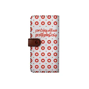 کیف پول چرمی ترمه طراحان ایده مدل بنددار کد net004