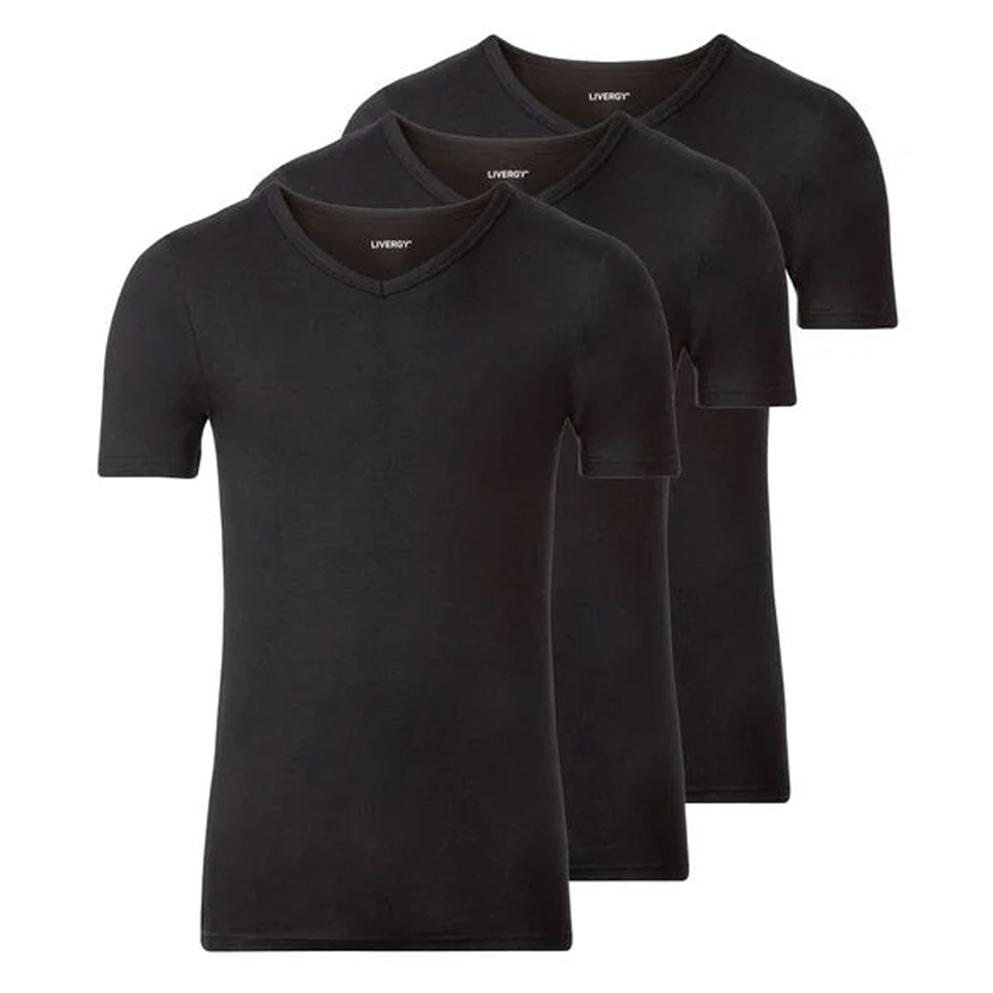 زیرپوش آستین دار مردانه لیورجی مدل T-SHM-02 بسته سه عددی