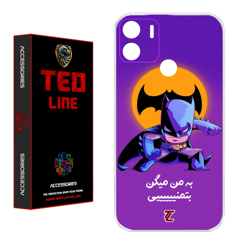 کاور تد لاین طرح بتمن کد 1105 مناسب برای گوشی موبایل شیائومی Redmi A1 Plus / A2 Plus / Poco C51 / Poco C50