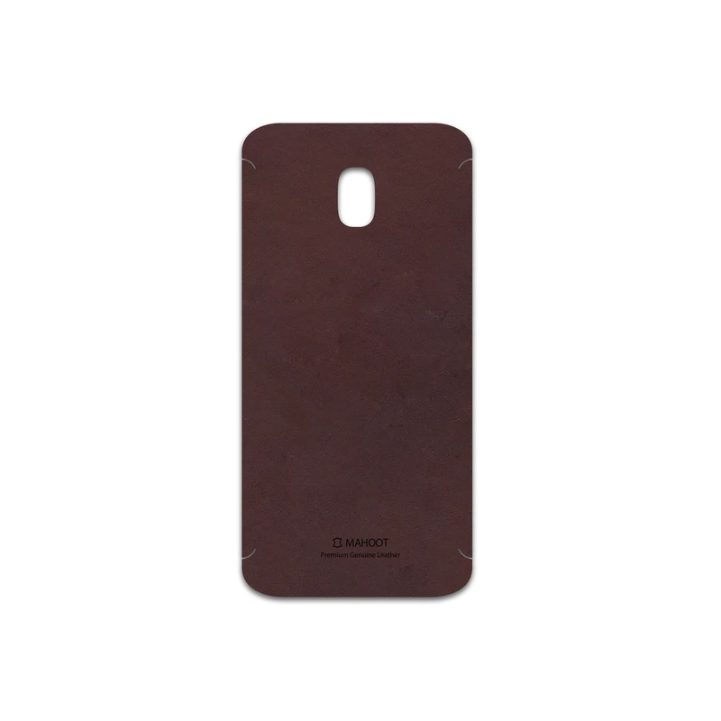 برچسب پوششی ماهوت مدل Matte-Dark-Brown-Leather مناسب برای گوشی موبایل سامسونگ Galaxy J3 2017