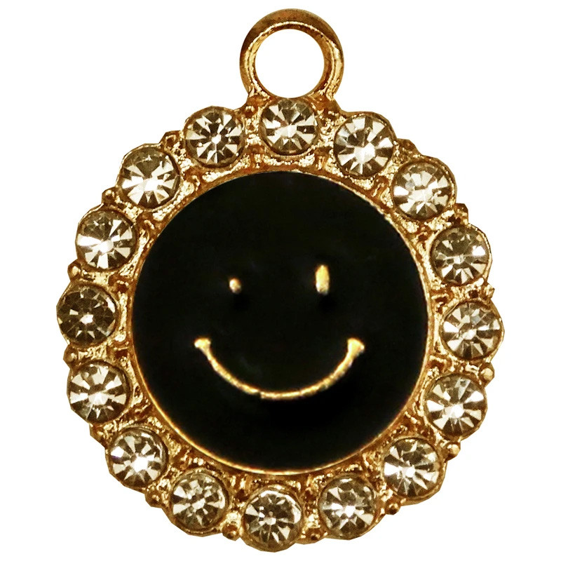 آویز گردنبند دخترانه مدل گل خندان نگین دار کد 1-48 آویز گردنبند دخترانه مدل گل خندان نگین دار کد 1-48