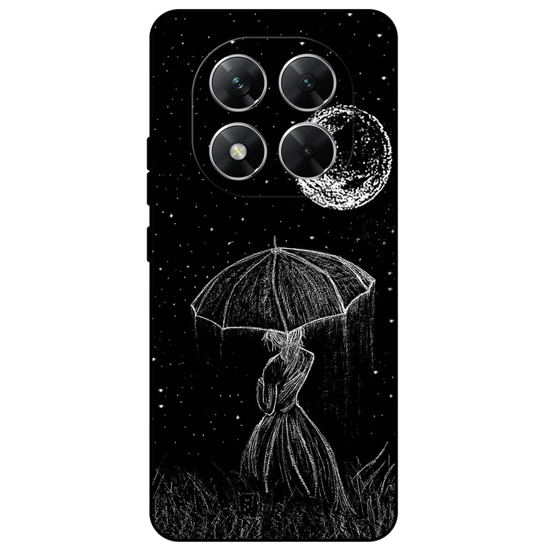 کاور مگافون طرح دختر و ماه مدل 1369 مناسب برای گوشی موبایل شیائومی Poco X7