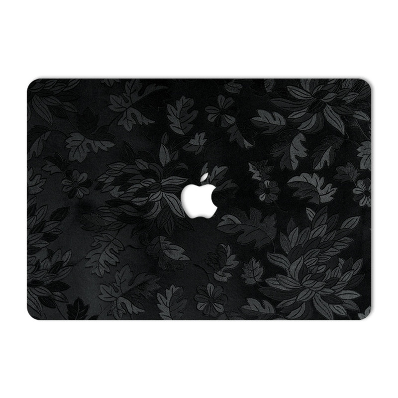 برچسب پوششی ماهوت مدل Black Wild-Flower مناسب برای لپ تاپ اپل Macbook Pro 2016 15inch Retina