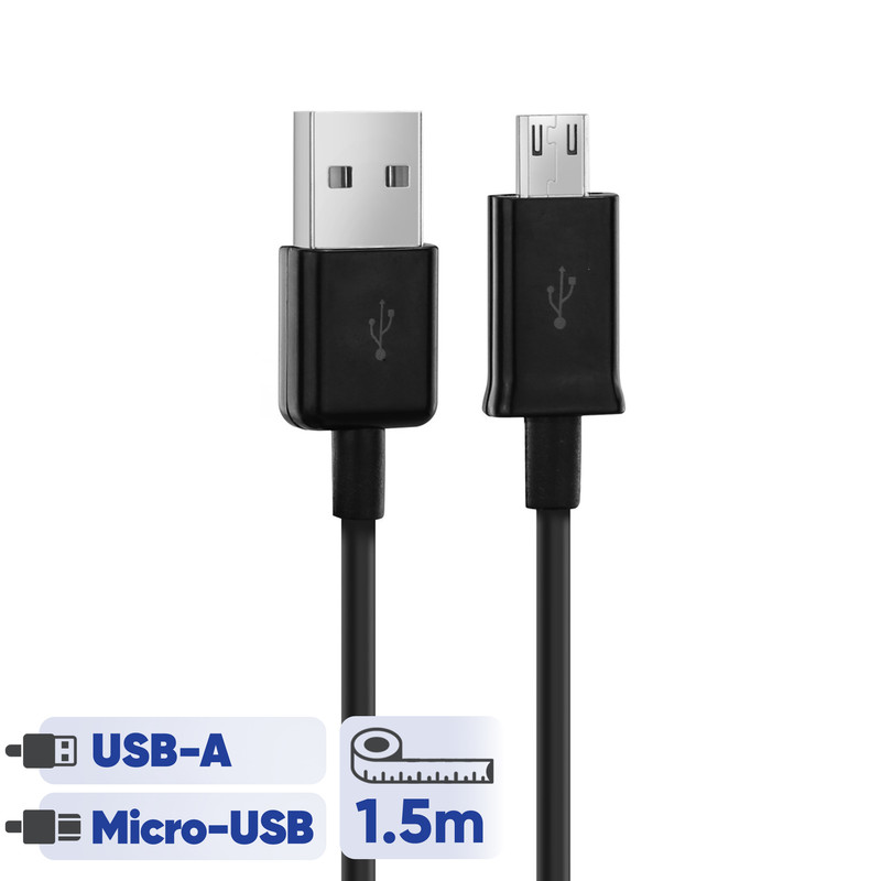 کابل تبدیل USB به microUSB مدل ECB-DU4EBE طول 1.5 متر