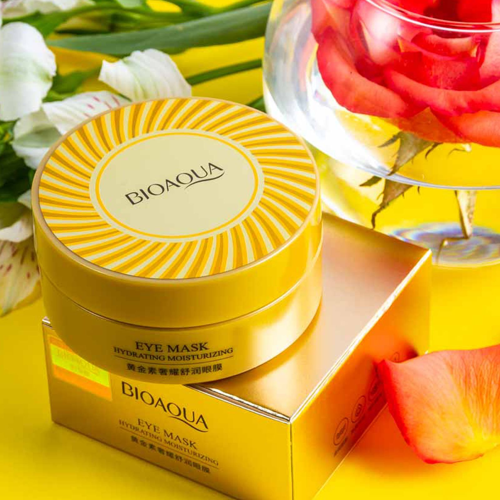 ماسک زیر چشم بایو آکوا مدل HYDRATING MOISTURIZING حجم 80 میلی لیتر بسته 60 عددی -  - 4