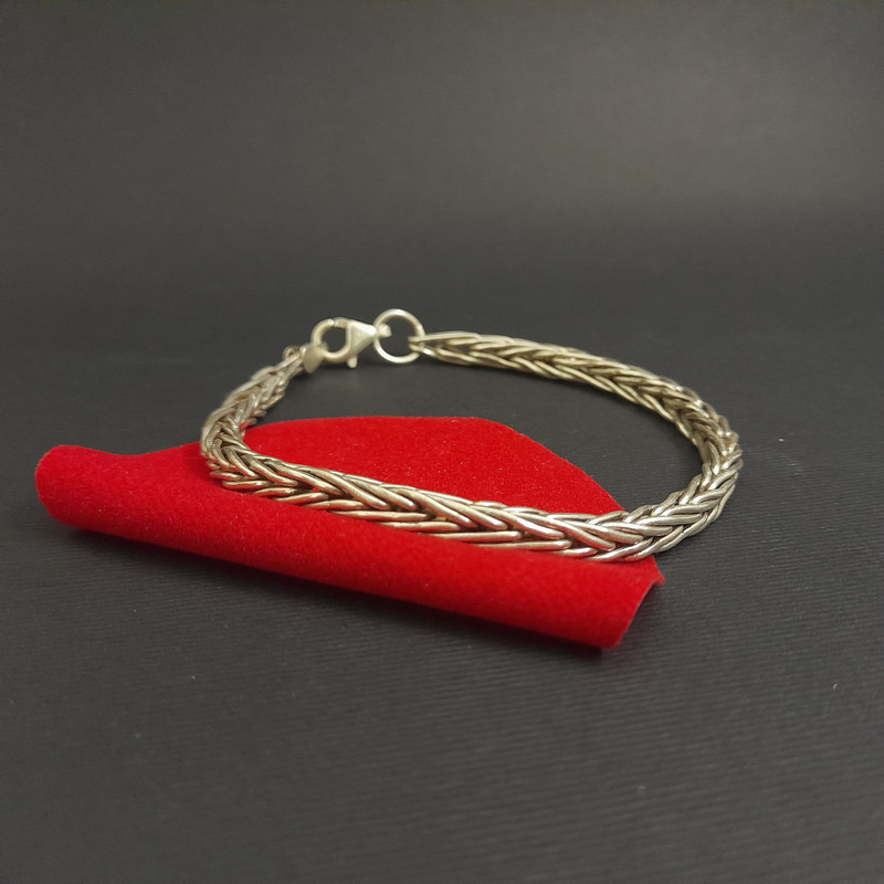 دستبند نقره مردانه مدل ss124 دستبند نقره مردانه مدل ss124