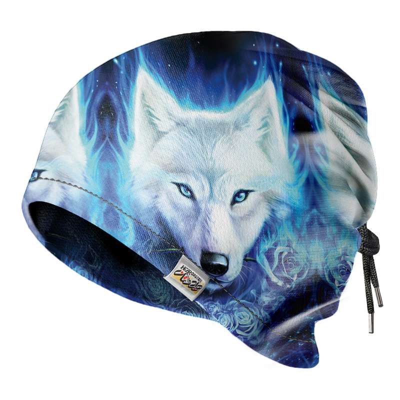 دستمال سر و گردن هزاردستان طرح گل و روباه مدل DB38