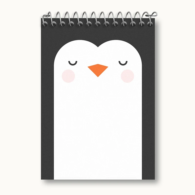 دفتر یادداشت 50 برگ خندالو مدل پنگوئن کیوت کد N1011