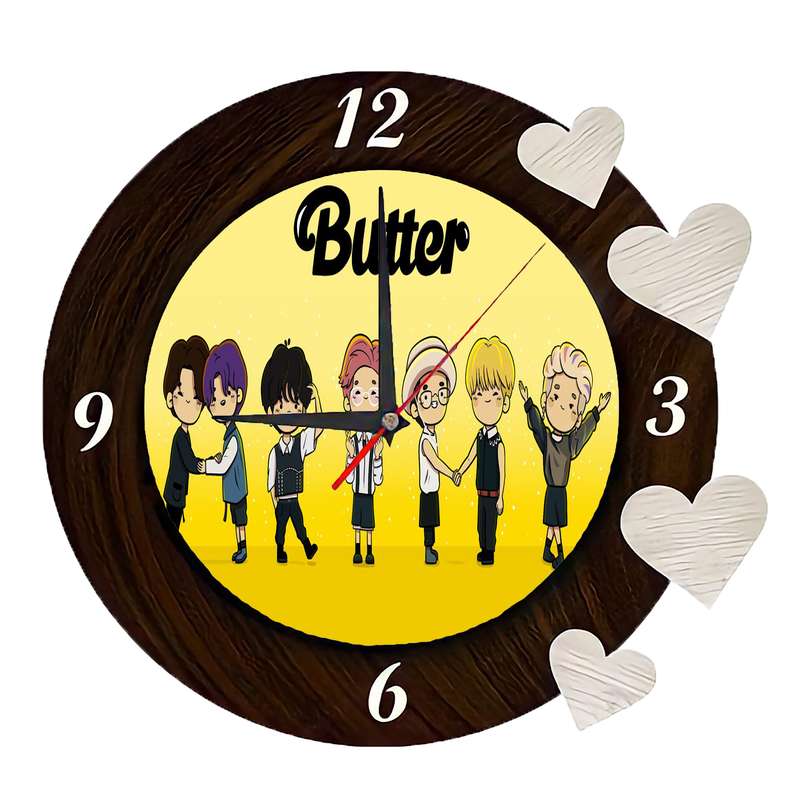 ساعت دیواری کودک مدل BTS Butter 030