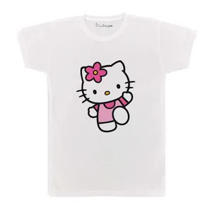 تی شرت بچگانه پرمانه طرح Kitty کد pmt.2389