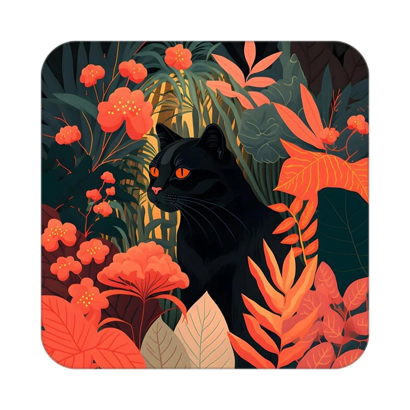 زیر لیوانی کاکتی طرح حیوانات رنگی مدل mp25509