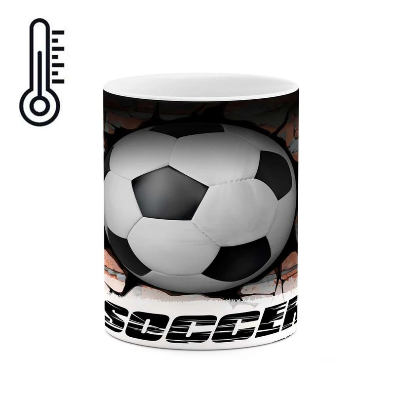 ماگ حرارتی کاکتی مدل توپ فوتبال کد  mgh12436